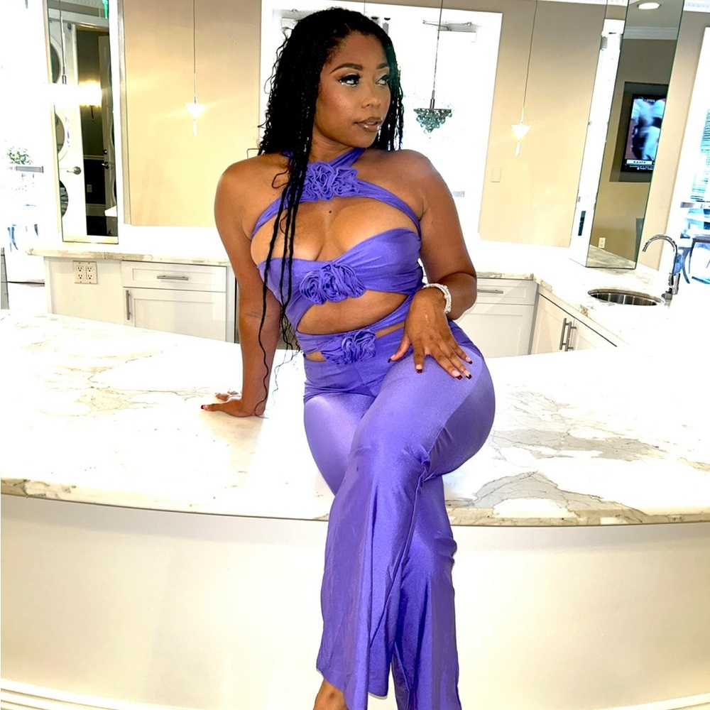 Fashion Nova Purple Jumpsuit